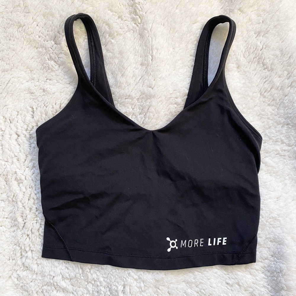 OrangeTheory / lululemon black sports bra size 4.